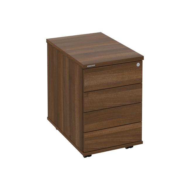 Hobis container, 40x60x60 cm, handleless opening, walnut/walnut