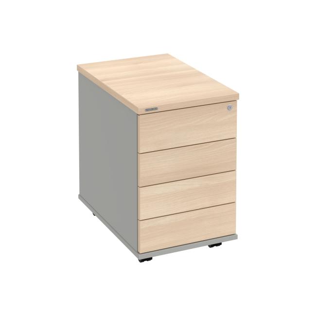 Hobis container, 40x60x60 cm, handleless opening, agate/grey