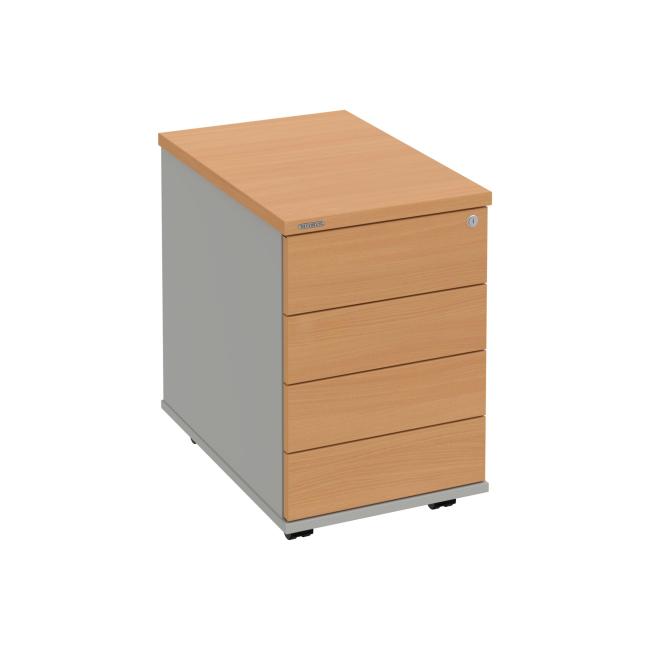 [ON406328] Hobis container, 40x60x60 cm, handleless opening, beech/grey