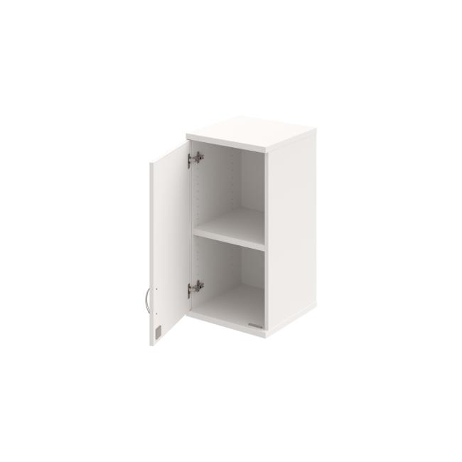 Strong shelf cabinet, lock, L, upper, 40x76.8x40 cm, white/white