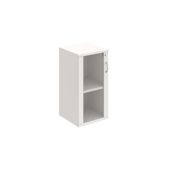 Strong shelf cabinet, lock, L, 40x76.8x40 cm, white/white