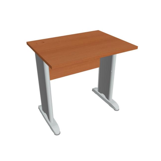 Krížový pracovný stôl, 80x75,5x60 cm, čerešňa/kov