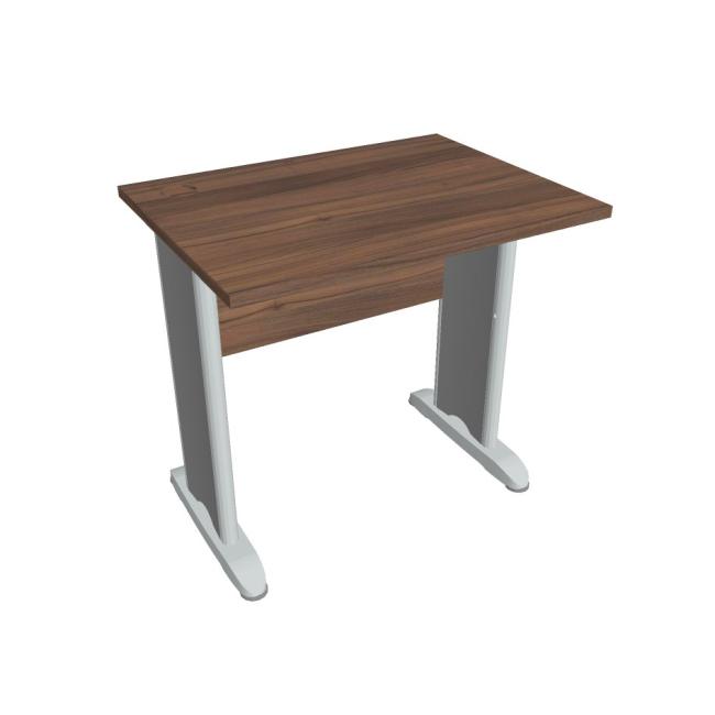 [ON408062] Cross work table, 80x75.5x60 cm, walnut/metal