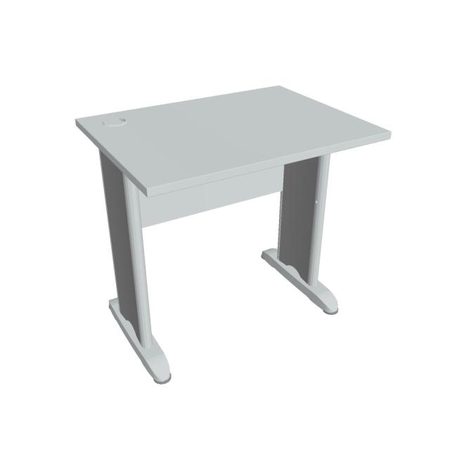 Cross work table, 80x75.5x60 cm, grey/metal