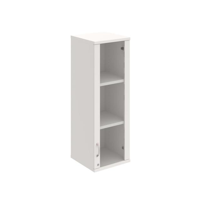 Strong shelf cabinet, lock, P, upper, 40x115.2x40 cm, white/white