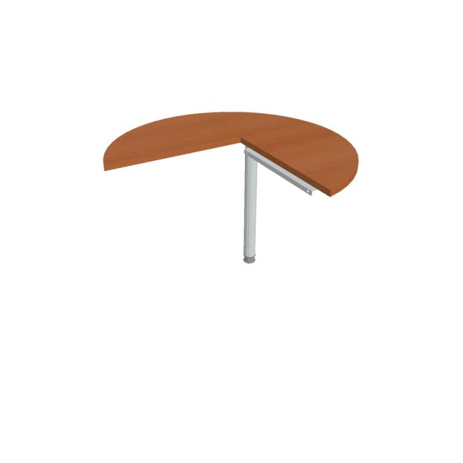 Additional table Cross, left, 100x75.5x(60x60) cm, cherry/metal