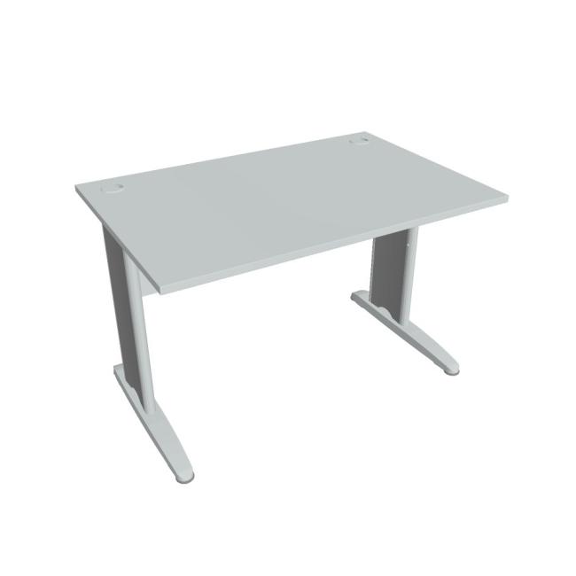 Cross work table, 120x75.5x80 cm, grey/metal