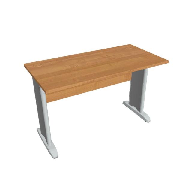 Krížový pracovný stôl, 120x75,5x60 cm, jelša/kov
