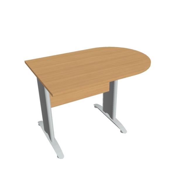 Additional table Cross, 120x75.5x80 cm, beech/metal