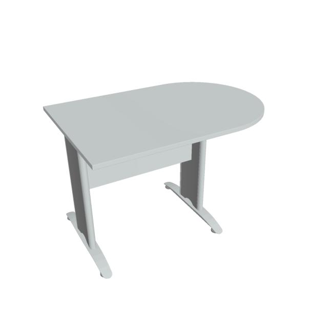 Additional table Cross, 120x75.5x80 cm, grey/metal