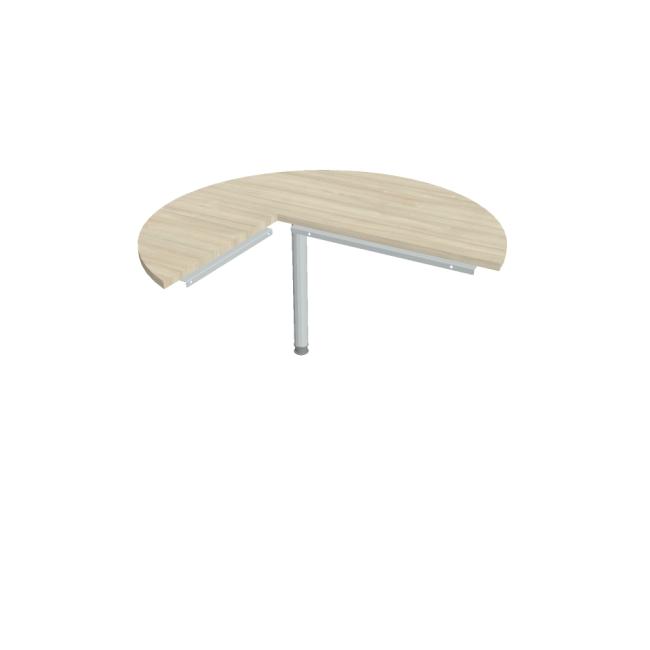 [ON412412] Prídavný stôl Kríž, pravý, 120x75,5x(60x80) cm, achát/kov