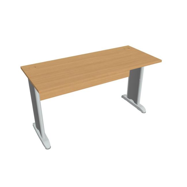 Cross work table, 140x75.5x60 cm, beech/metal