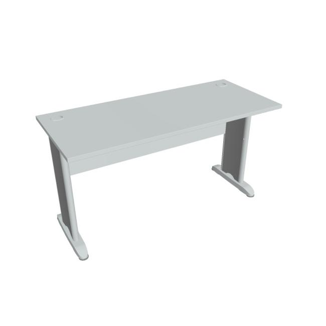 Cross work table, 140x75.5x60 cm, grey/metal