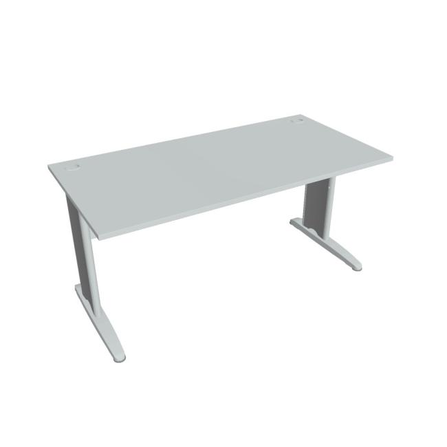 Cross work table, 160x75.5x80 cm, grey/metal