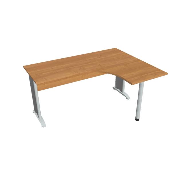 [ON416232] Cross work desk, ergo, left, 160x75.5x120 cm, alder/metal