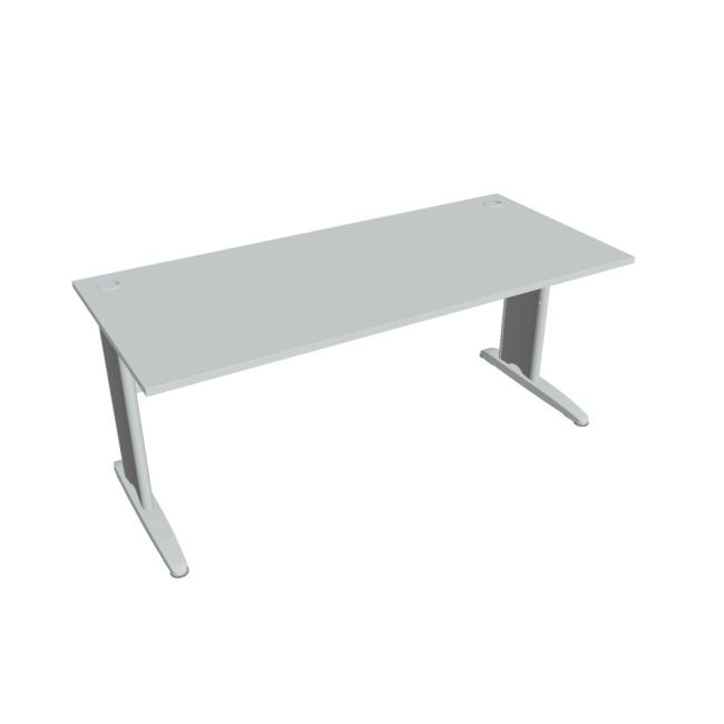 [ON418073] Cross work table, 180x75.5x80 cm, grey/metal
