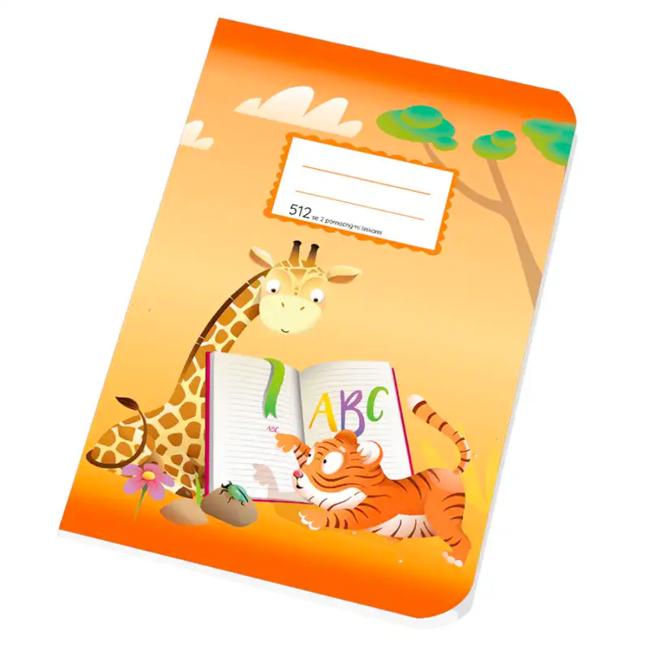 [BK051202] Zápisník 512, A5, 10 listov, riadkovaný 2 pomocnými čiarami