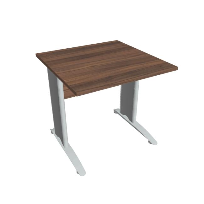 [ON480062] Cross work table, 80x75.5x80 cm, walnut/metal