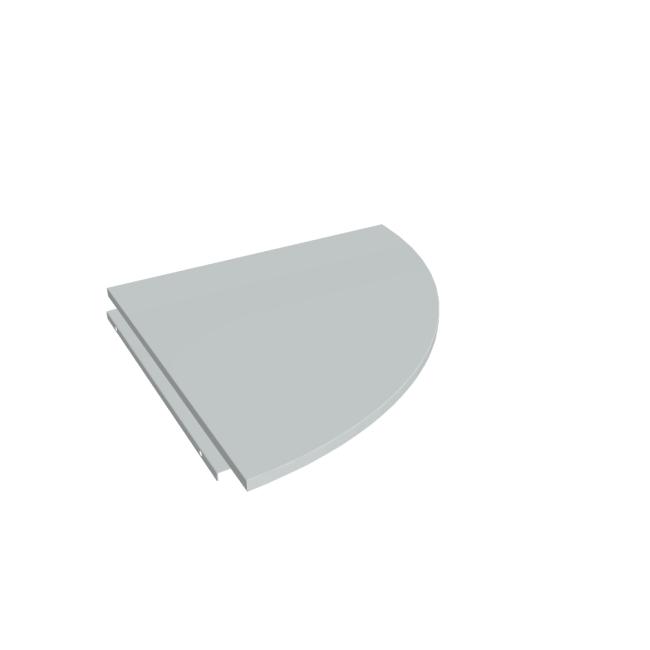 [ON480280] Doplnkový stôl Cross, pravý, 80x80 cm, sivá