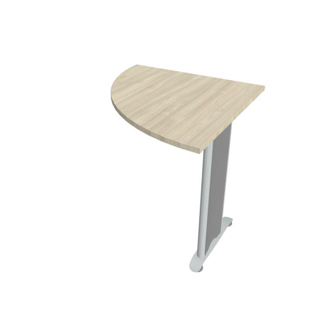 [ON480312] Doplnkový stôl Cross, ľavý, 80x75,5x80 cm, agát/kov