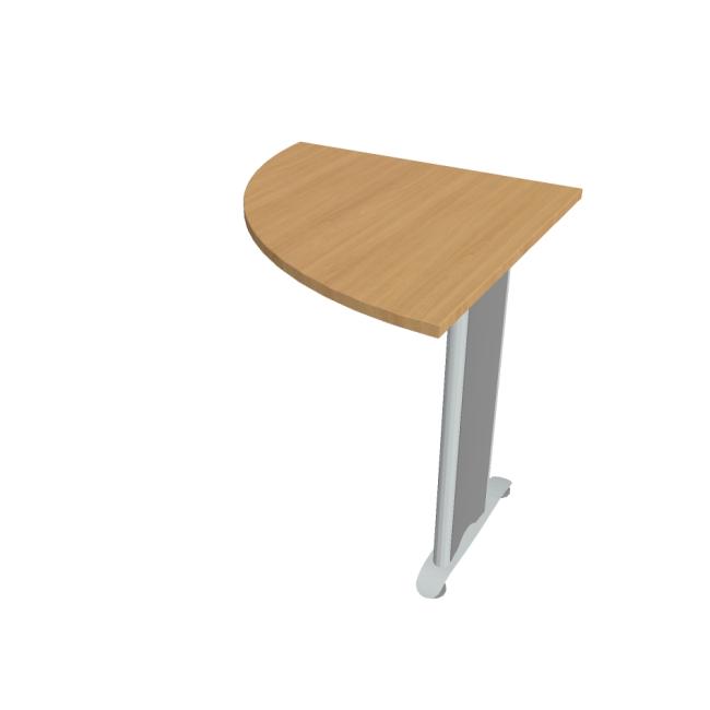 [ON480322] Additional table Cross, left, 80x75.5x80 cm, beech/metal
