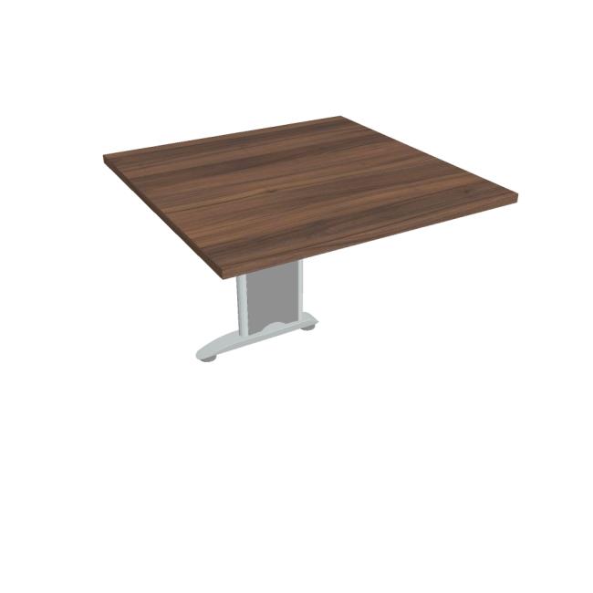 [ON480662] Additional table Cross, 80x75.5x80 cm, walnut/metal