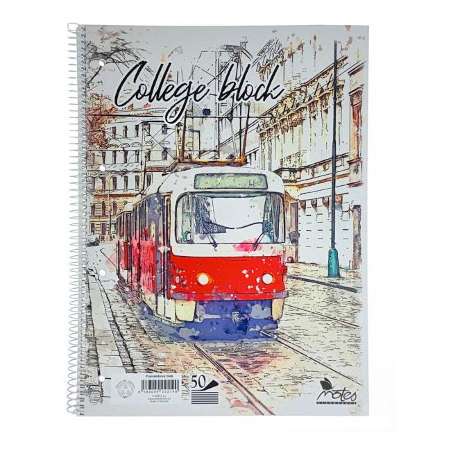 [BK140542] Blok College Notes A4 50 linajkových listov