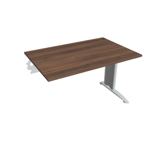 Flex desk, 120x75.5x80 cm, walnut/metal