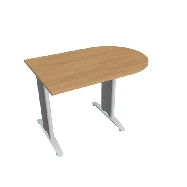 Additional Flex table, 120x75.5x80 cm, oak/metal