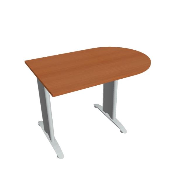 Additional Flex table, 120x75.5x80 cm, cherry/metal
