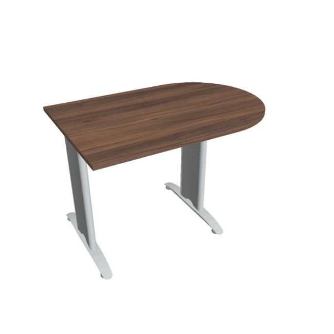 Additional table Flex, 120x75.5x80 cm, walnut/metal