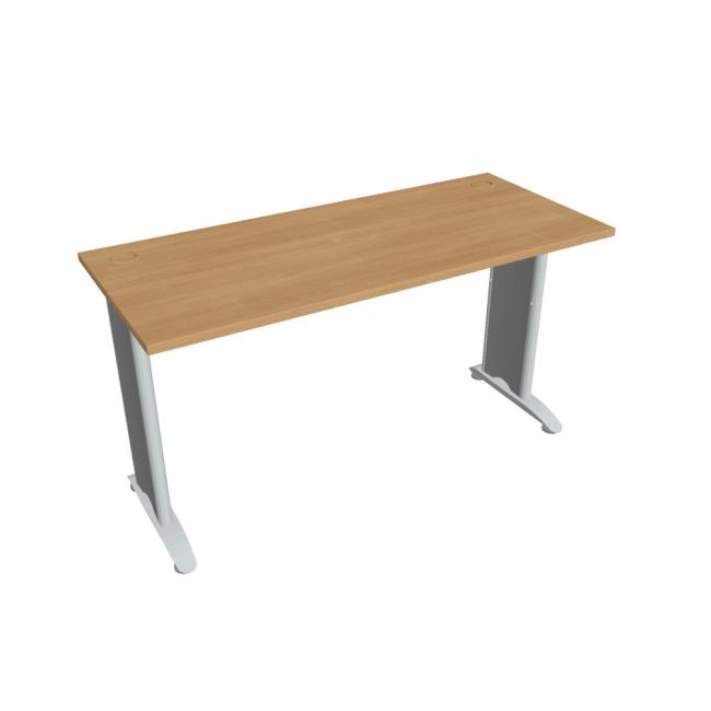 Flex desk, 140x75.5x60 cm, oak/metal