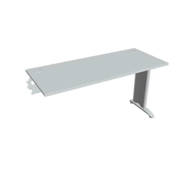 Flex desk, 140x75.5x60 cm, grey/metal