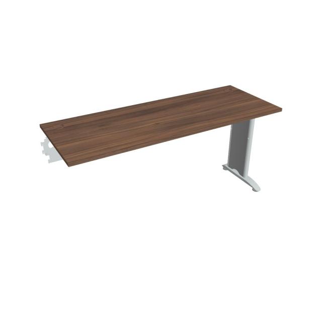 Flex desk, 160x75.5x60 cm, walnut/metal
