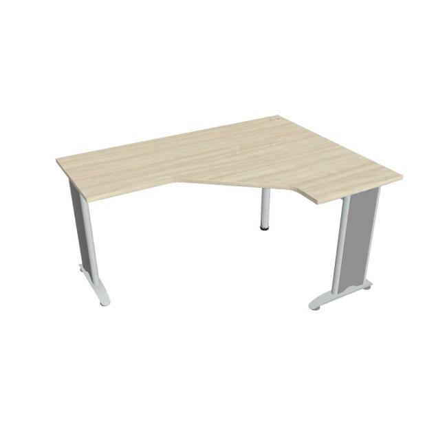 [ON516612] Work desk Flex, ergo, left, 160x75.5x120 (60x60) cm, agate/metal