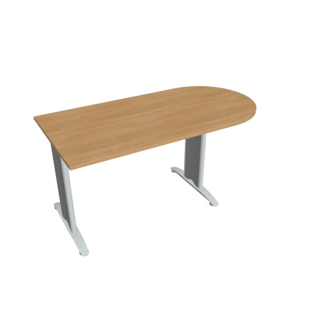 Additional Flex table, 160x75.5x80 cm, oak/metal