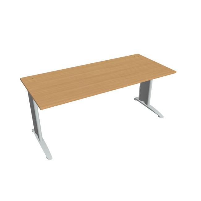 Flex desk, 180x75.5x80 cm, beech/metal
