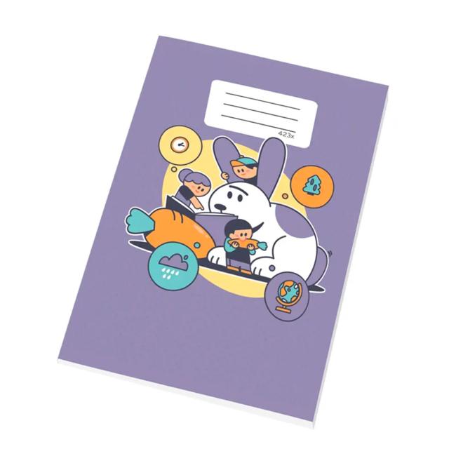 [BK341242] Notebook 423 with special ruler, A4, 20 sheets