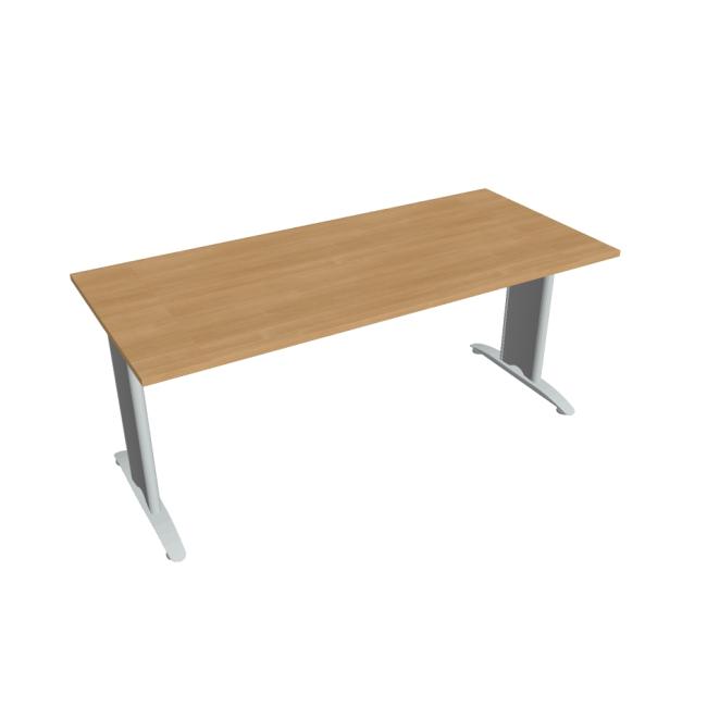 Flex meeting table, 180x75.5x80 cm, oak/metal