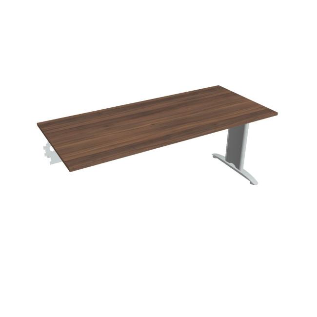 Flex meeting table, 180x75.5x80 cm, walnut/metal