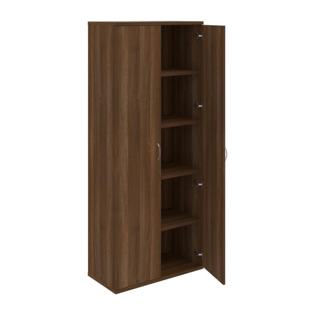 Strong shelf cabinet, 80x192x40 cm, walnut/walnut
