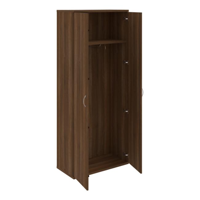 Wardrobe shelf cabinet Strong, 80x192x40 cm, walnut/walnut
