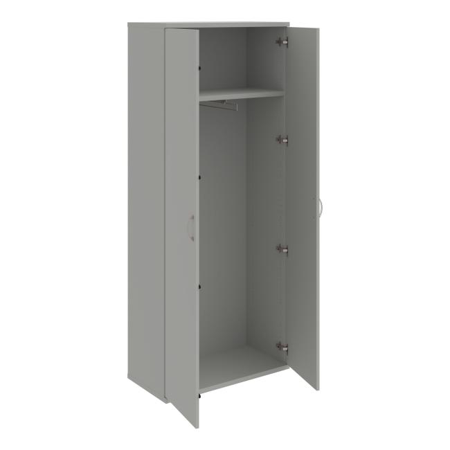 Wardrobe shelf cabinet Strong, 80x192x40 cm, grey/grey