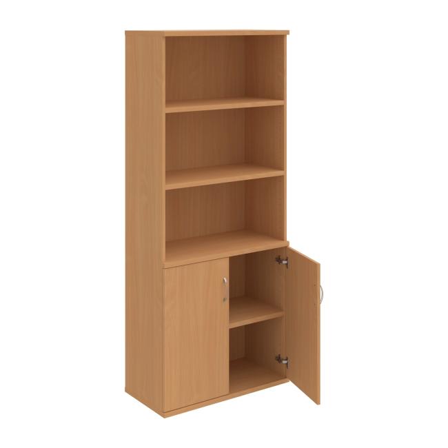 Strong bookcase, 80x192x40 cm, beech/beech