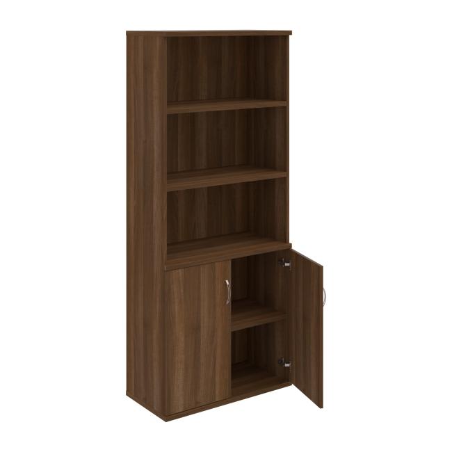 Strong shelf cabinet, 80x192x40 cm, walnut/walnut