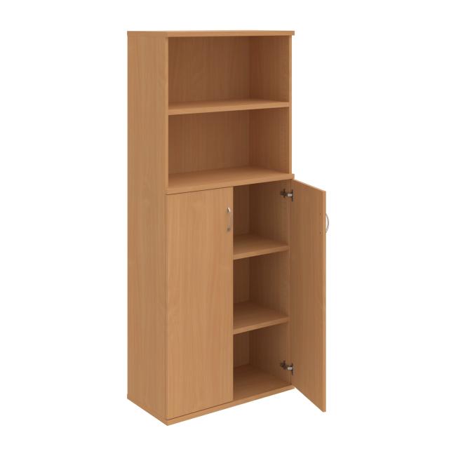 Strong bookcase, 80x192x40 cm, beech/beech