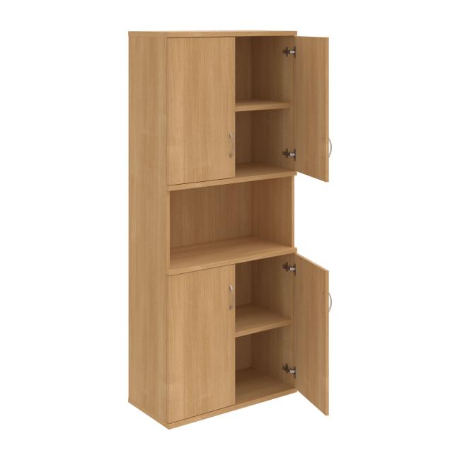 Strong shelf cabinet, 80x192x40 cm, oak/oak
