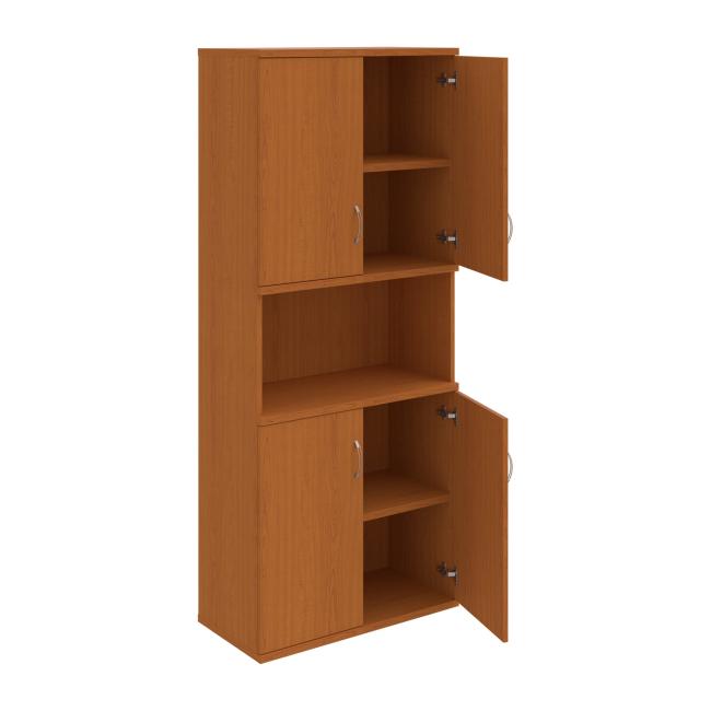 Strong shelf cabinet, 80x192x40 cm, cherry/cherry