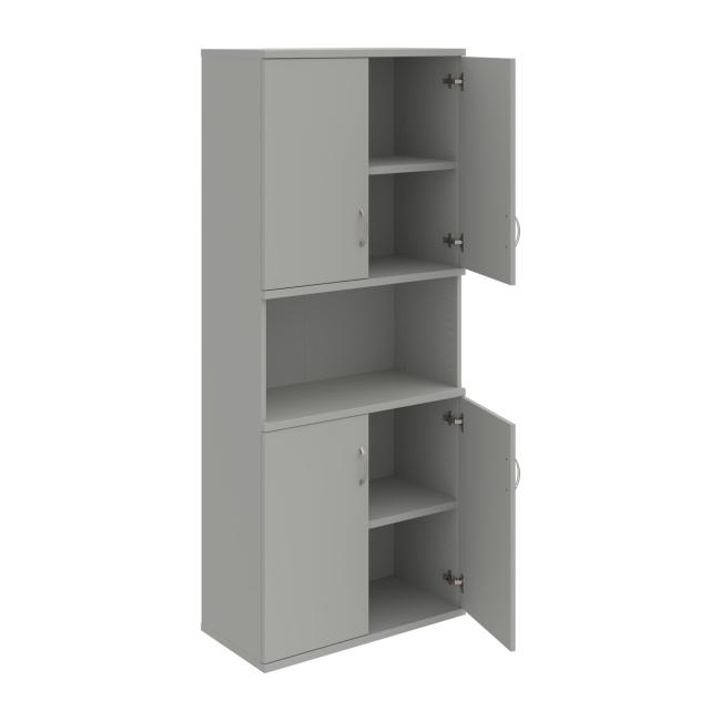 Strong shelf cabinet, 80x192x40 cm, gray/grey