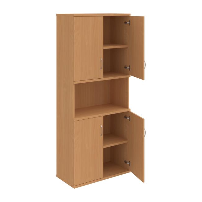 Strong bookcase, 80x192x40 cm, beech/beech